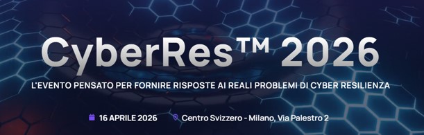 Milano, 16/04/2026 dalle ore 9 -> CyberRes™ 2026
